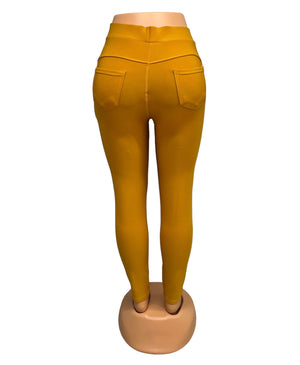 -COMFORTBROEK MOSTERD