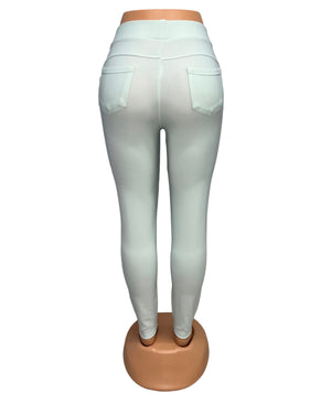 -COMFORTBROEK LICHT GROEN