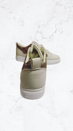 BEIGE DAMES SNEAKERS SALE - SIBEL