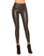 -LEREN LEGGING GROEN